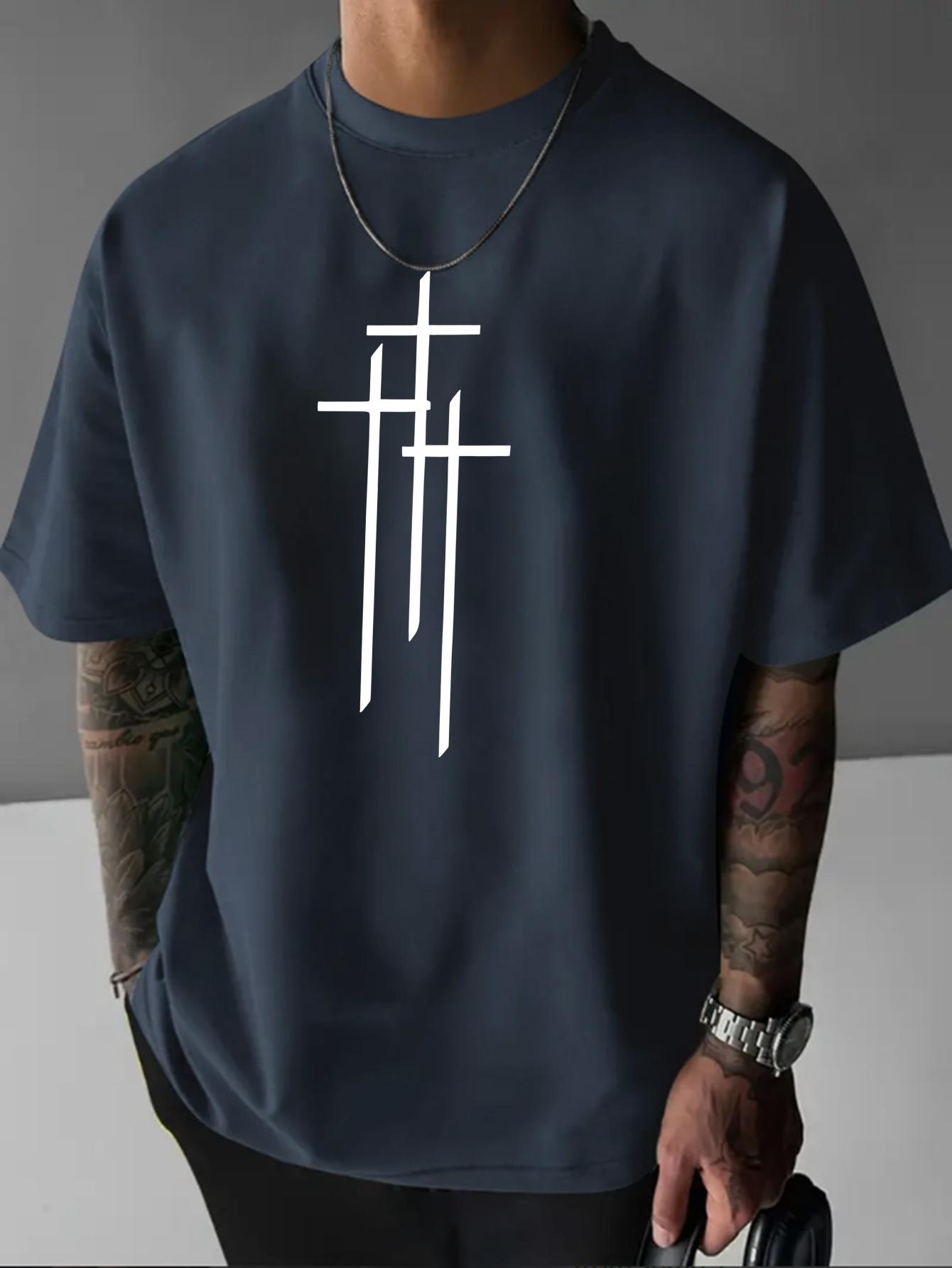 2025 Summer New Mens Tshirt Casual fashionable simple pattern printed outdoor street mens Tshirt 4XL