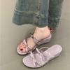 Summer Wedges Heel Women's Fashion Slippers Comfort Outdoor Party Dress Slides Casaul Open Toe Slip On Footwear