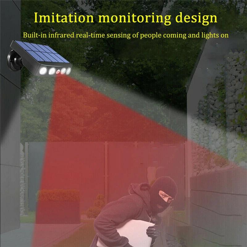 Motion Sensor Wall Lamp Solar LED Light Outdoor Street Lamp Waterproof Solar Powered Flood Light Led for Garden Courtyard