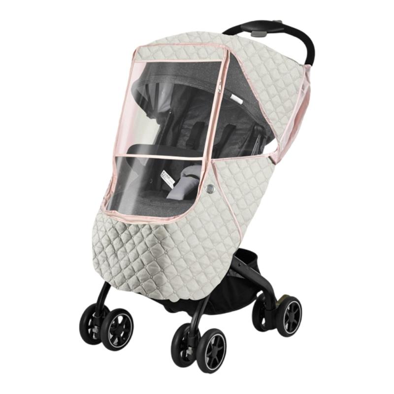 

Winter Baby Pushchair Cover Windproof Protection Cover Universal Dustproof Weather Shield Baby Pushchair Pram Rain Cover розовый