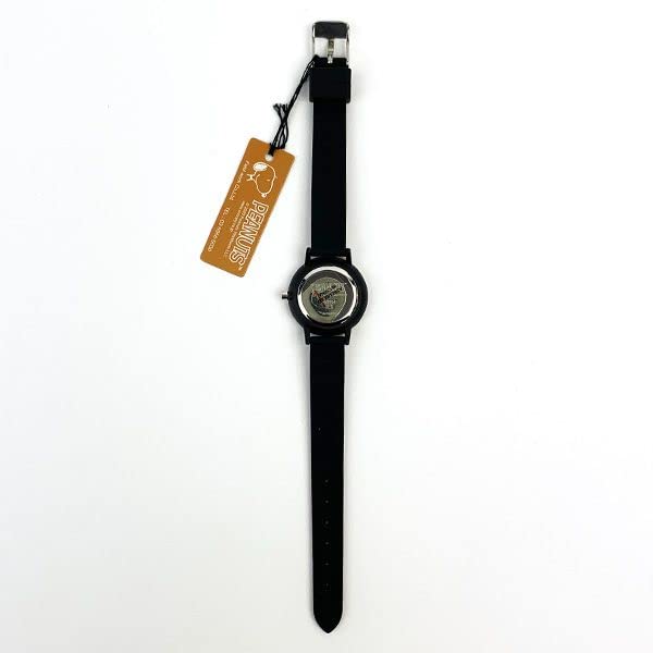 Field work Snoopy Analog Silicone Band Watch Black PNT034-3