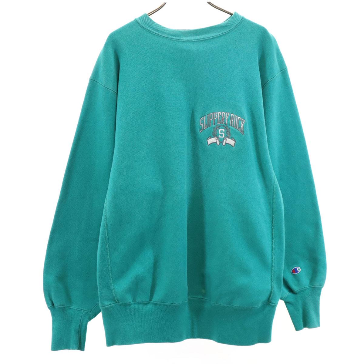 

Champion 90s Old embroidered tag made in USA SLIPPERY ROCK Long sleeve Reverse Weave Sweatshirt trainer Men s Used