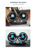 Silent Dual-Head Car Fan 12V/24V USB - Powerful Summer Cooling for Trucks