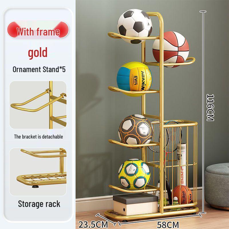 Aufbewahrungsregal für Volleyball und Basketball für Kinder
