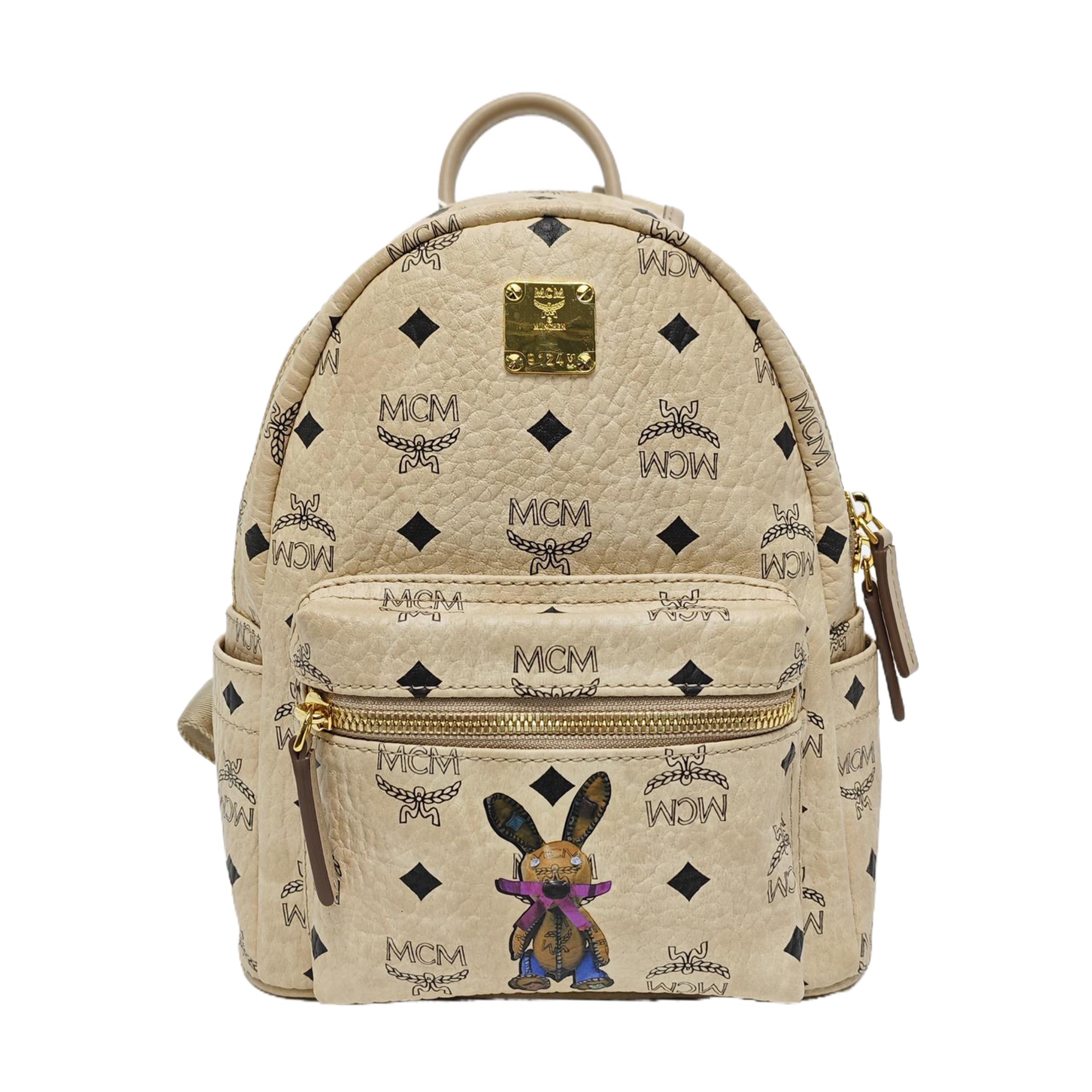 [Pre-Owned] Monogram Rabbit Print Leather Tote Backpack Mini - Excellent #1APGIE7 ONE SIZE