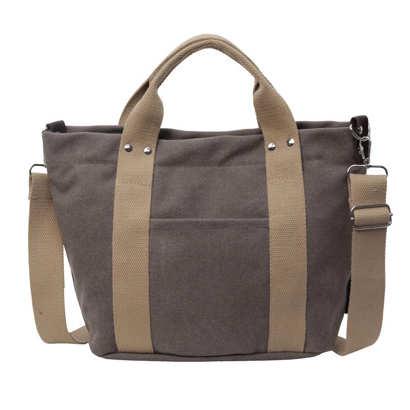 

Полотняна сумка однотонна жіноча сумочка через плече Сумка через плече сірий