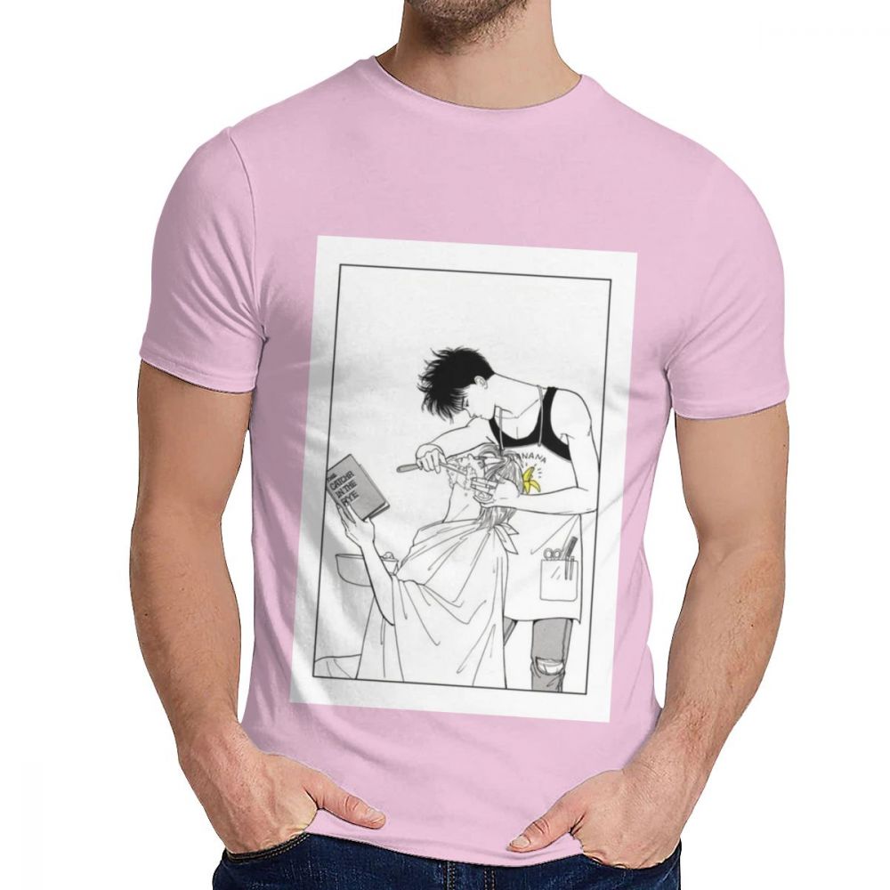 Harajuku Fish Anime Japanese Crime Ash Eiji Manga T Shirt For Man Crazy Organic Cotton