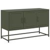 VidaXL TV Cabinet Olive Green 100.5x39x60.5 Cm Steel, TV Stand, TV Sideboard, Multimedia Cabinet, TV Bench, Hifi Cabinet, Center 846480