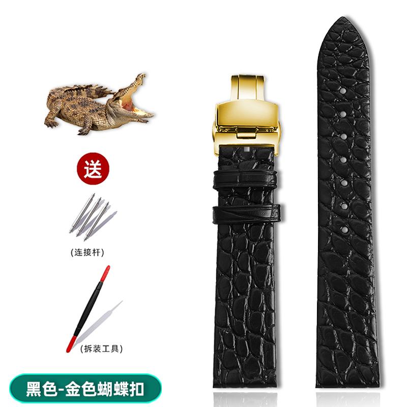 Alligator Wacth Strap Ultra Thin 12 13 14 15 16 18 20 22mm Men Women Black Brown Blue Crocodile Leather Watchband For Any Brands