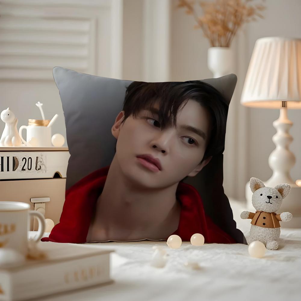 korean sSong kKang Cushion Cover Antidustmite Pillowcase Invisible zipper silky short plush Sofa cushion cover 30X30cm