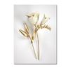 Modern Visual Wall Art Canvas Painting Nordic Golden Flower Posters And Prints Pictures Home Decor