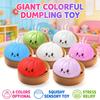 Knödel Stressbälle Spielzeug mit Dampfgarer Simulation Essen Squishies Brötchen Fidget Sensorisches Spielzeug für Zuhause Schreibtischdekoration Partygeschenke