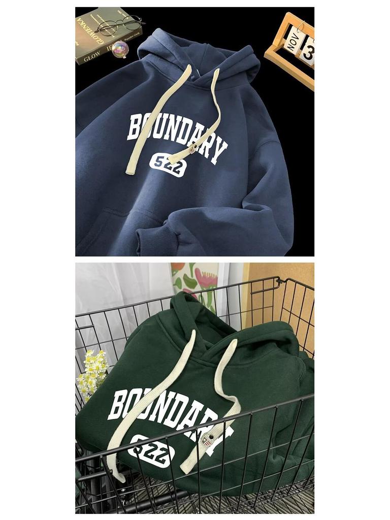 Men's Winter Hooded Sweatshirt - Korean Style, Casual Thickened Pullover with Plus Velvet.