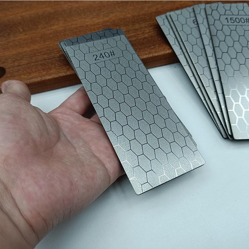 1pc Professional Diamond Knives Sharpening Stone 240#-3000# Knife Sharpener Ultra-thin Honeycomb Surface Whetstone Tool