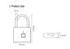 Smart Waterproof Outdoor Fingerprint Padlock: Rust-Proof, Anti-Theft, Password-Protected for Door & Cabinet Security