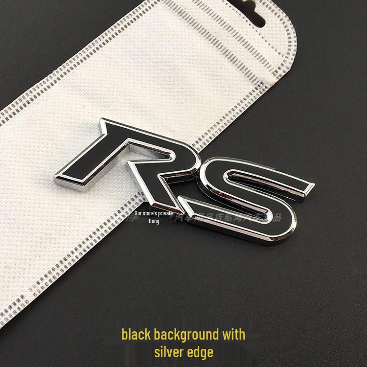 Autocolant Logo Metalic RS pentru Vios FS Corolla Altis Grilă Față și Spate