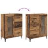 Sideboard Reclaimed Wood 69.5 X 34 X 90 Cm Engineered Wood and Iron