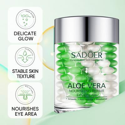 SADOER Aloe Vera Eye Cream Anti Dark Circles Wrinkles Moisturizing Anti-aging Creams Eyes Skin Care