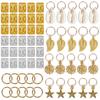 Drdlocks Bds Metal Cuffs Hair Braiding Rings Pendant 80PCS Set Braiding Clips Hair Decorations for Party Wedding Prom Accessories Gold Silver
