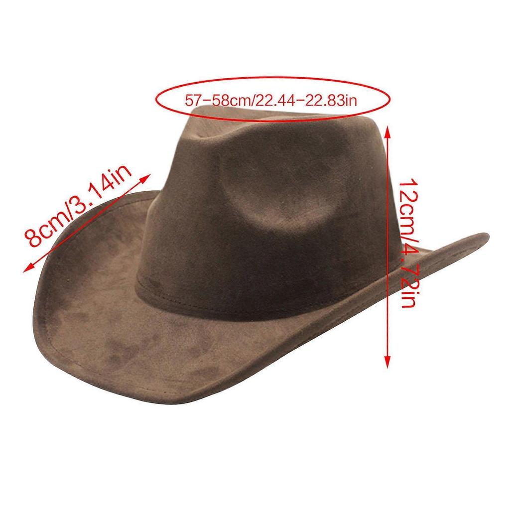 Tibetan Cowboy Hat Tibetan Cowgirl Cowboy Hat Camping Town Travel Spot Wide Brim Adult Size Cowboy Hat  rose Red
