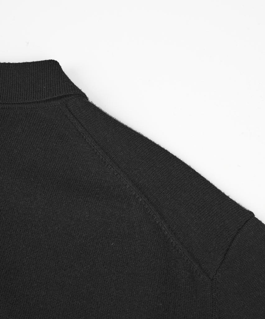 Birbante Soft Washable Collared Cardigan - Black