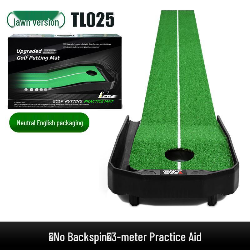 PGM Indoor Golf Putter Practice Mat with Adjustable Slope