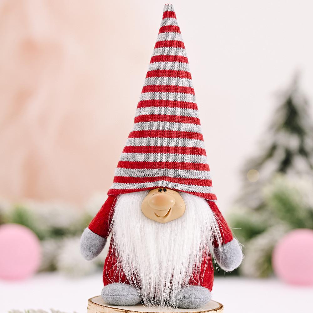 Christmas Santa Claus Figure Handmade Craft Seasonal Home Decoration Plush Doll
