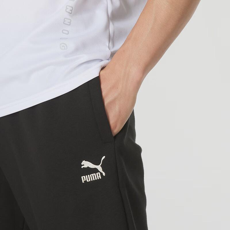 Puma Letter Training Comfortable Breathable Casual Pants Unisex pants Black 629034-01