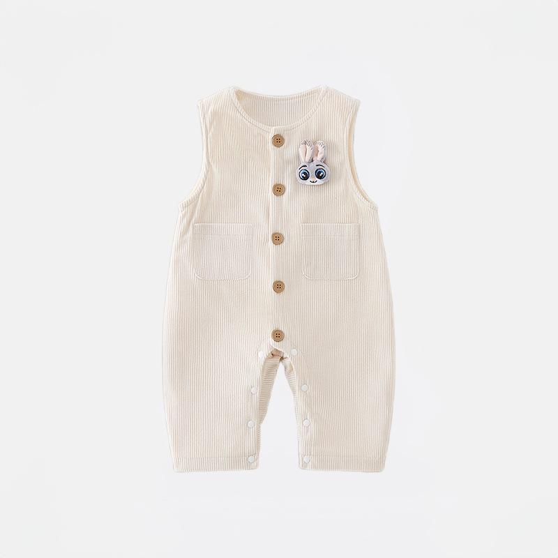 Corduroy Baby Romper: Warm Sleeveless Harem Pants for Boys - Early Winter/Autumn Style