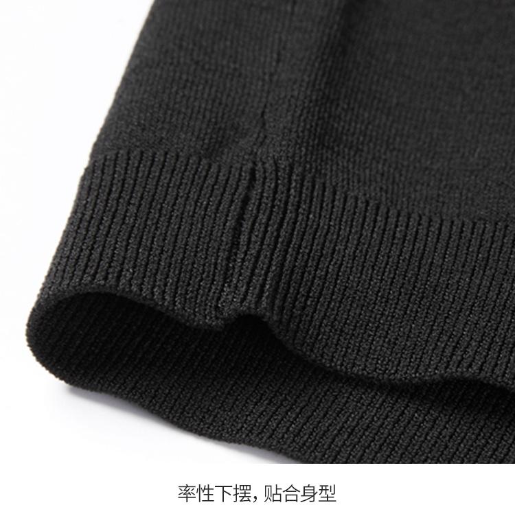 Simple Solid Color Breathable and Comfortable Short-Sleeved Knitted Shirt