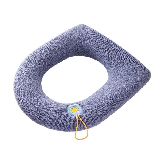 Closestool Pad Super Soft Wear Resistant Fabric Fade-resistant Toilet Seat Protective Mat for Home