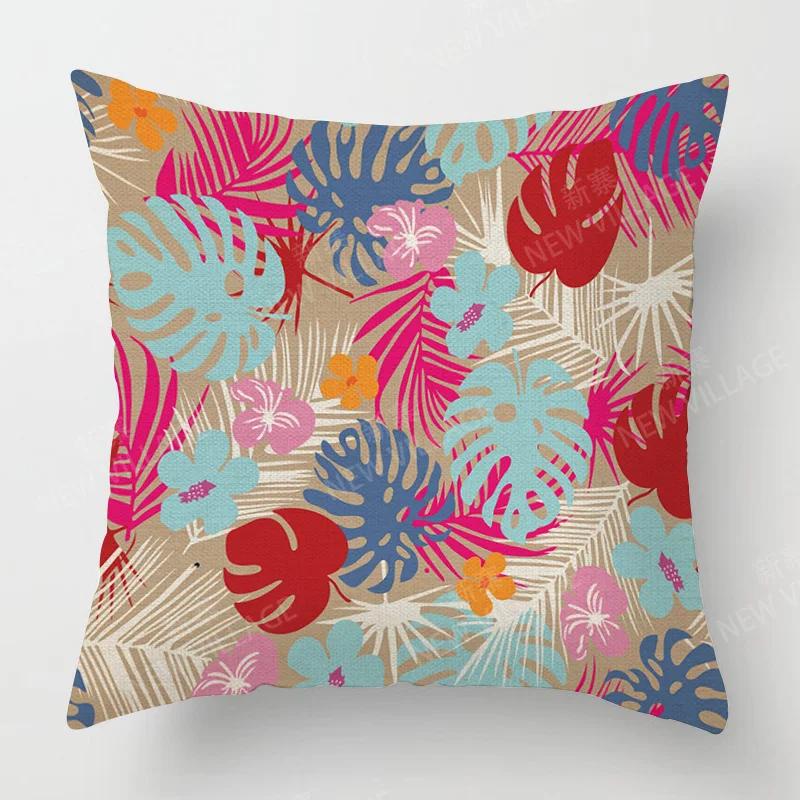 Heimdeko Bunte Blumenmuster Kissenbezüge Für Zuhause Muster Kissenbezug Geeignet Für Sofa Schlafzimmer Auto Kissenbezug