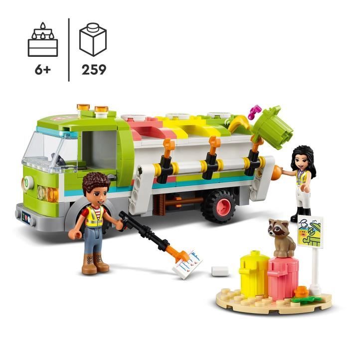 LEGO® Friends 41712 Le Camion De Recyclage, Jouet Éducatif, Avec Mini-poupée Emma