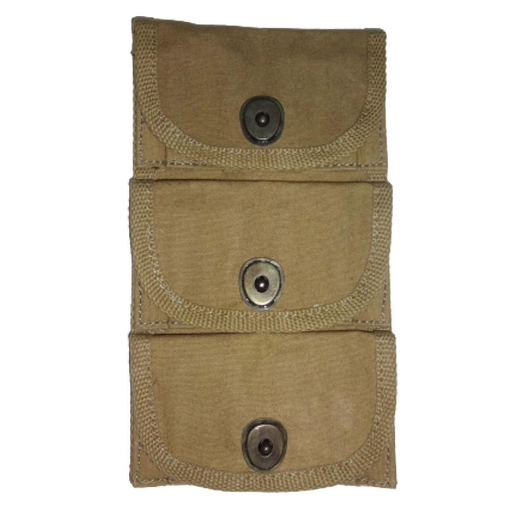 U.S. WWI 1917 Half Moon Clip .45 Cal 3 Pocket Pouch - Reproduction F8-YIC0-EMLT