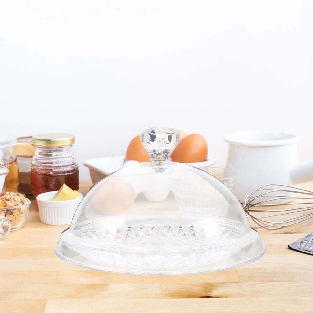 1 Set Cake Dish With Cover Cake Dispaly Clear Plastic Cover Tray Cake Serving Tray Western Food Round Plate Cake Dome Cover