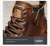 2024 Men's British Style High-Top Martin Boots: Retro Casual Shoes with Non-Slip Thick Sole for Outdoor and Workwear