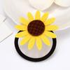 5 Stück Sonnenblumen-elastische Haargummis, Bänder, Seilringe, Pferdeschwanzhalter für Mädchen und Frauen