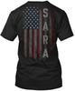 Sara Family American Flag T-Shirt Made In the USA Size S To 5XL