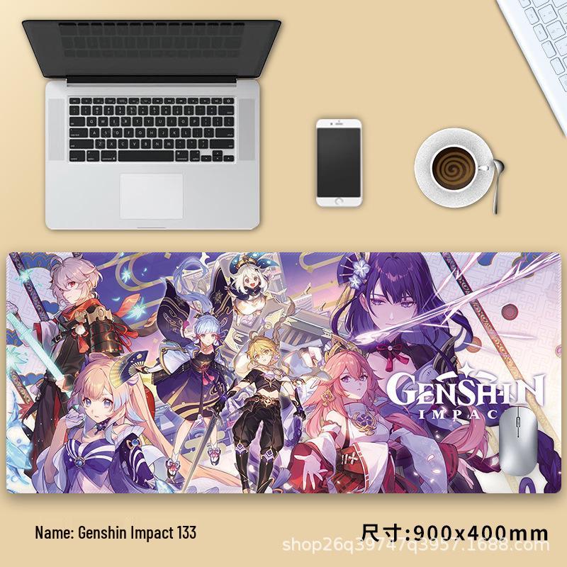 Extra velká podložka pod myš Genshin Impact Venti - Zesílená anime podložka pod klávesnici