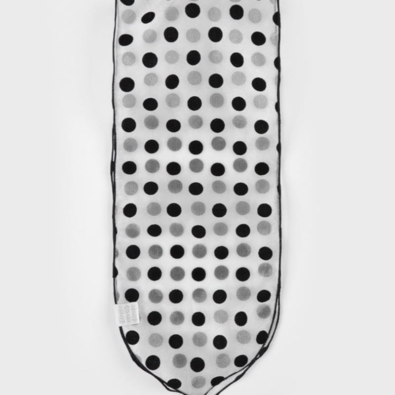 Eireve POLKA DOT ORGANZA SCARF (WHITE)