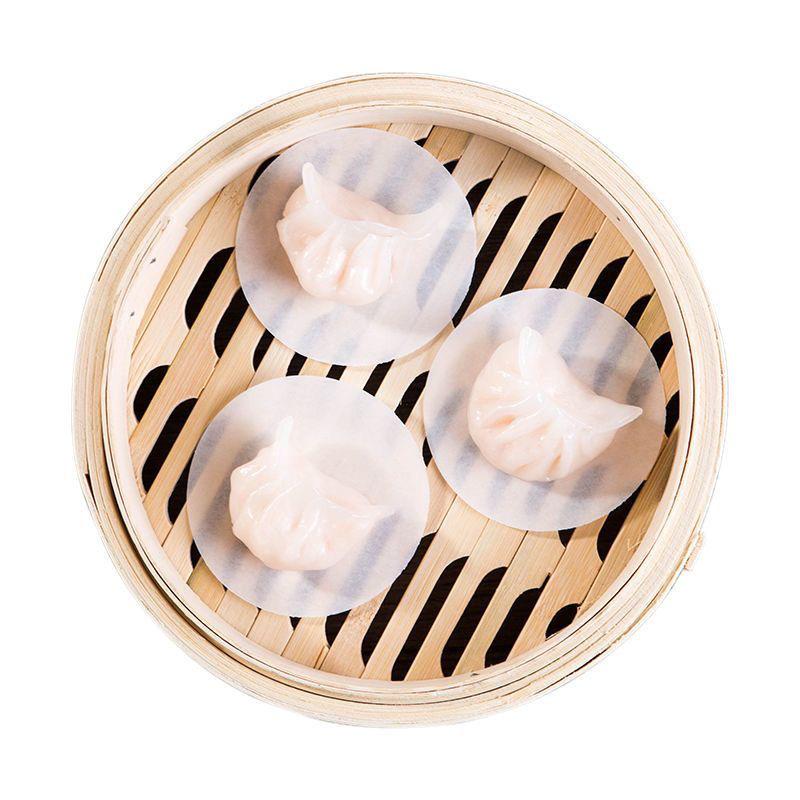 Non-stick Disposable Steamer Liner Paper for Xiaolongbao and Mantou with Perforated Bun Bottom