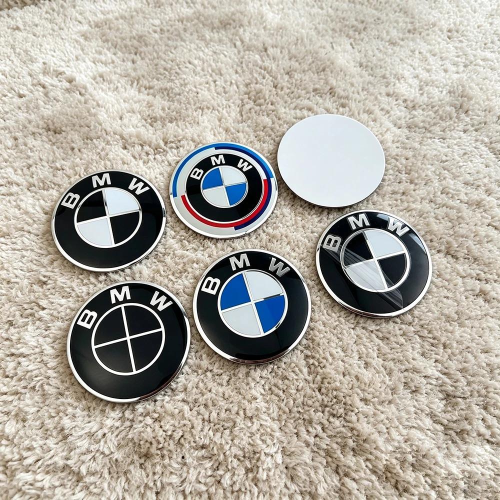 2026 Hot Car Badge Wheel Center Hub Cap Sticker Accessories 4Pc 56mm 60mm 65mm For BMW E46 E36 E39 E60 E90 F10 F30 G20 G21 G30 F15 X5 OE8