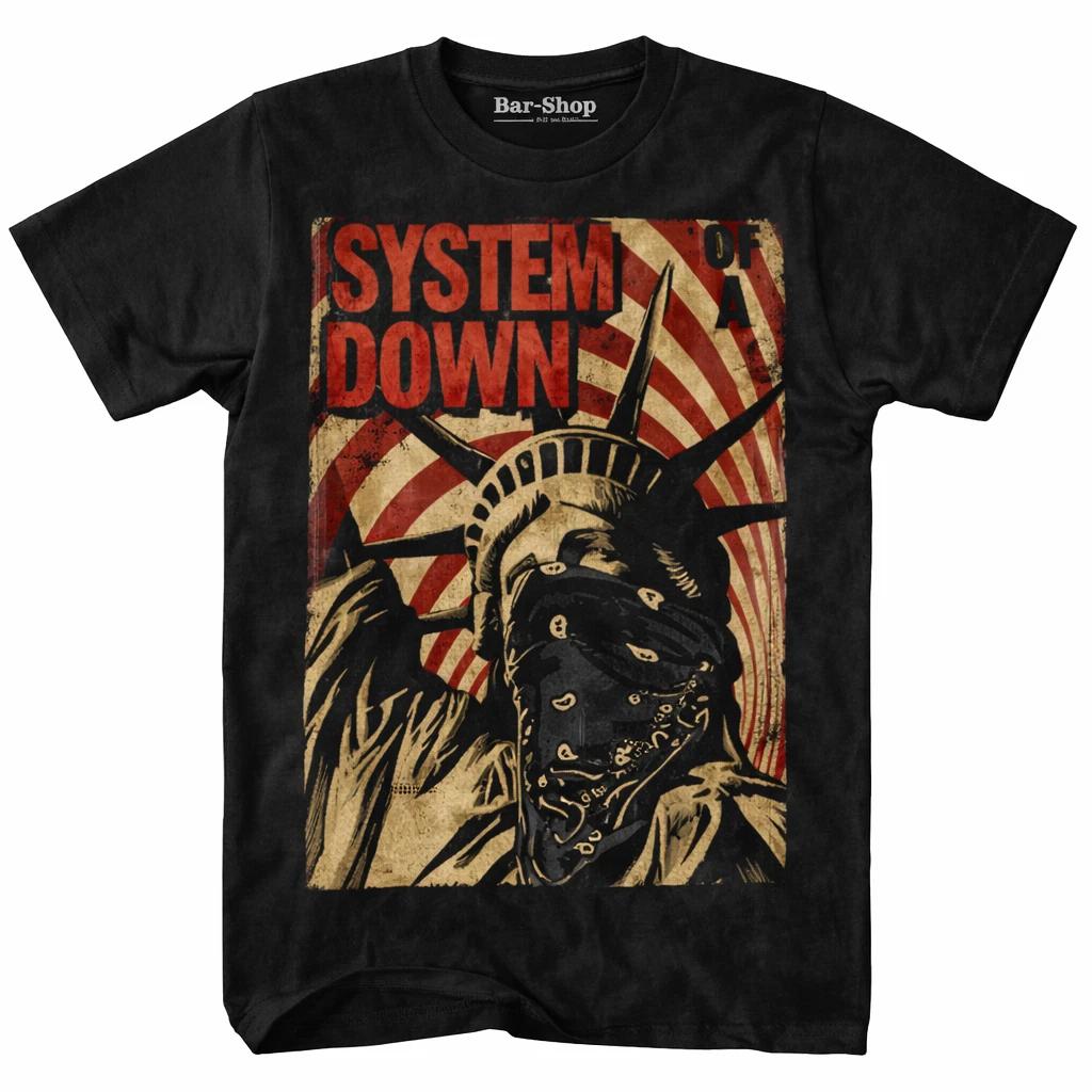 System Of A Down Liberty Bandit T-Shirt - Rock and Roll Music Band Tee Unisex XS