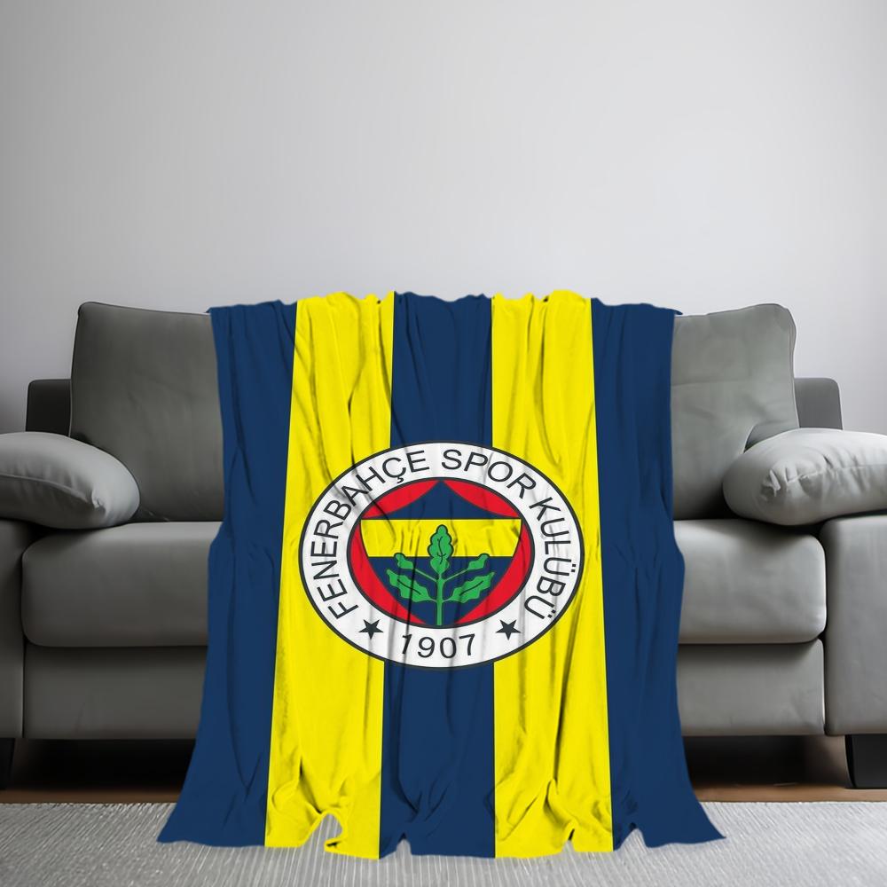 F-FenerbahceS Skicomfort teplá měkká domácí dětská pikniková deka vhodná do obývacího pokoje, kanceláře, na každodenní cestování, dárky