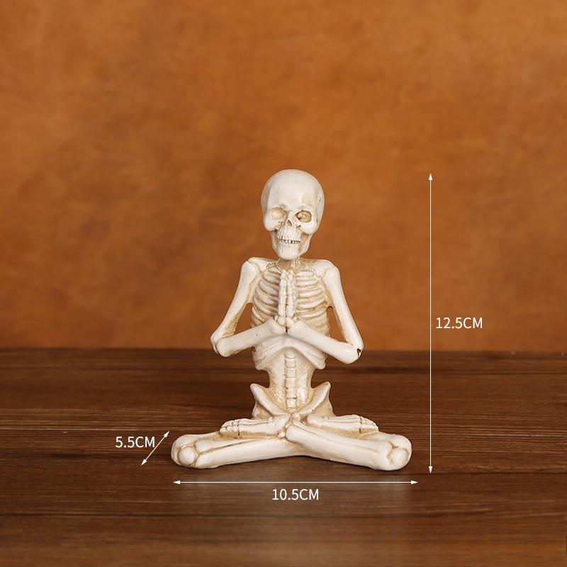 Skull Resin Ornament Skull Ghost Festival Desktop Entrance Decoration Gift Ornament