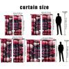 2pcs Valentine's Day Rose Love Curtains   Deep Romance   Living Room and Bedroom   Drawbar Pocket Decoration