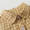 Rundhals Pilzkante Gelber Kragen Hemd Falscher Kragen Kinder Spitzkragen Karomuster Stehkragen Baumwolle Student B537