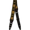 Fender Swell Neoprene Strap Black Yellow Brown 2.5 Inch Instrument Accessory Canada Made