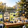 Volleyball Fan Geschenke Liebhaber Adventskalender 2026, 2D Acryl Sport-Themen-Ornament Set, 24 Countdown bis Weihnachten Set Tage für Weihnachtsbaum Dekor,