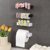 Kitchen Paper Towel Holder Wall-Mounted Self-Adhesive Roll Dispenser For Paper Film Cloth Kitchen Bathroom Hardware Accessories